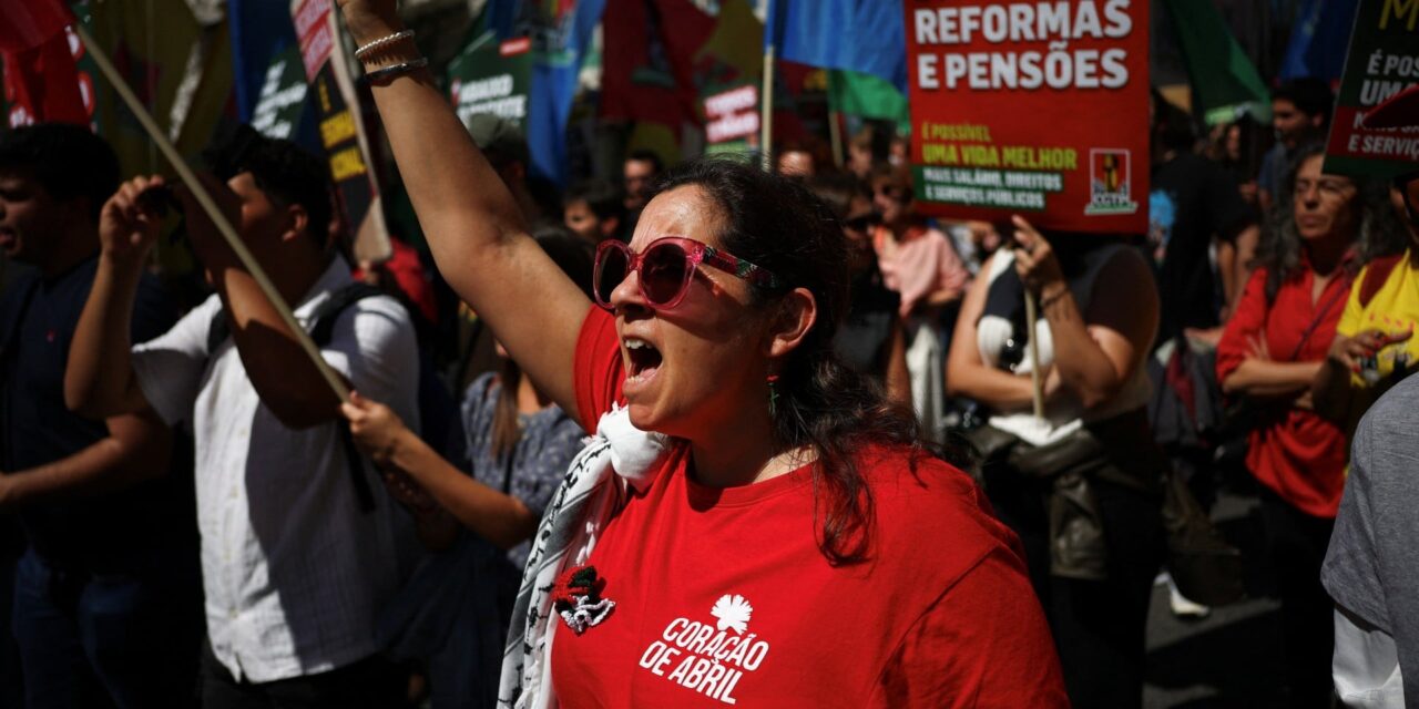 10.000 διαδηλωτές στη Λισαβόνα κατά των σχεδιαζόμενων μεταρρυθμίσεων του εργασιακού νομοσχεδίου