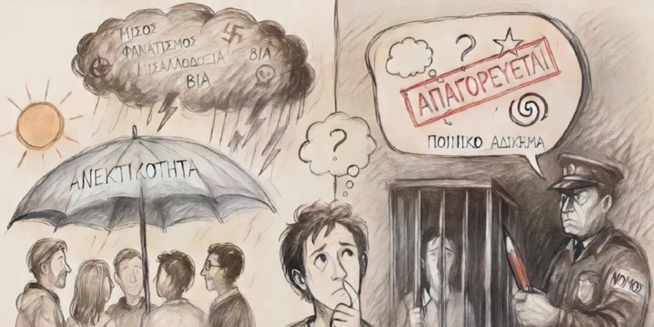 Το Παράδοξο της Ανεκτικότητας και η Ποινικοποίηση της Σκέψης