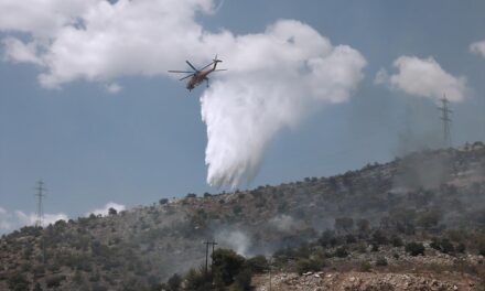 Πυρκαγιά στη Σύρο – Επιχειρούν και εναέρια μέσα