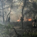 Κορινθία: Οριοθετήθηκε το πύρινο μέτωπο στη Σκαλωσιά Περαχώρας