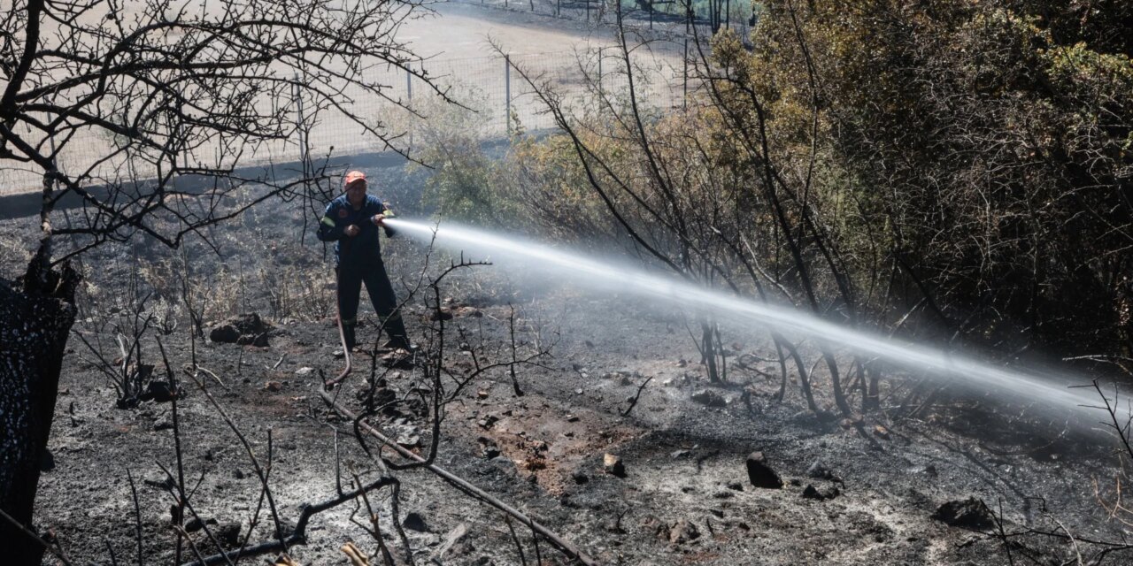 Άμεσα τέθηκε υπό μερικό έλεγχο η φωτιά στην Βλυχάδα Μεγάρων Αττικής