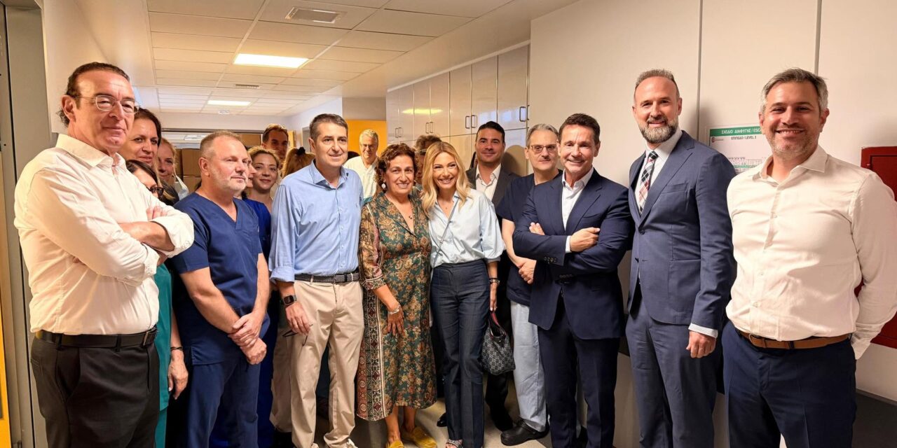 Η επίσκεψη Γ. Μυλωνάκη στον «Ευαγγελισμό» και το «ευχαριστώ» στο προσωπικό του νοσοκομείου