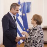Συνάντηση Κ. Μητσοτάκη με την υποψήφια για τη θέση του Γ.Γ. του ΟΗΕ, Μισέλ Μπασελέ