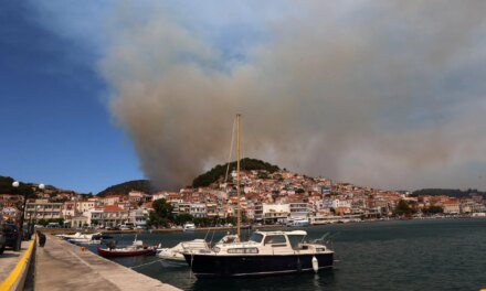 Π. Χριστόφας (Δήμαρχος Μυτιλήνης) για φωτιά στο Πλωμάρι: Δεν είναι ακόμη υπό έλεγχο
