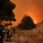 Η κατάσταση στα μέτωπα της πυρκαγιάς στη Δυτική Αττική