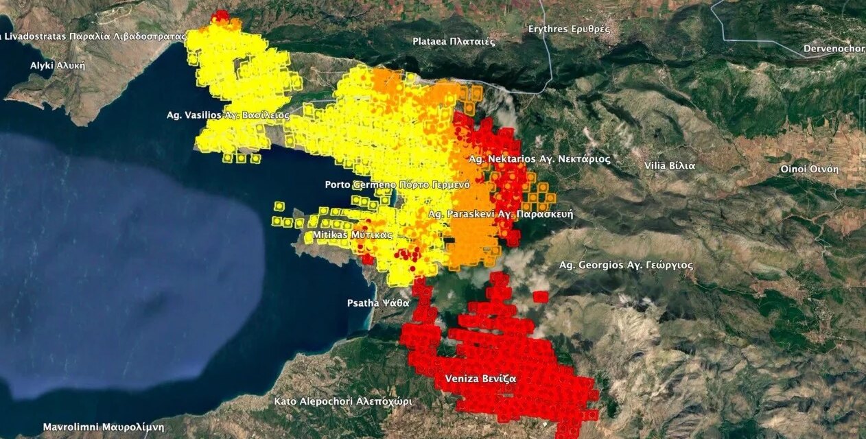 Σαρώνει 100.000 στρέμματα σε Βοιωτία και Αττική