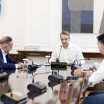 Συνάντηση Κ. Μητσοτάκη – Στ. Αγγελούδη: «Θα έχουμε μία καινούργια ΔΕΘ το 2030»