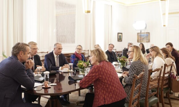 Η ελληνική συμμετοχή σε ευρωπαϊκά ερευνητικά προγράμματα στο επίκεντρο συνάντησης του Κ. Μητσοτάκη με την πρόεδρο του ERC